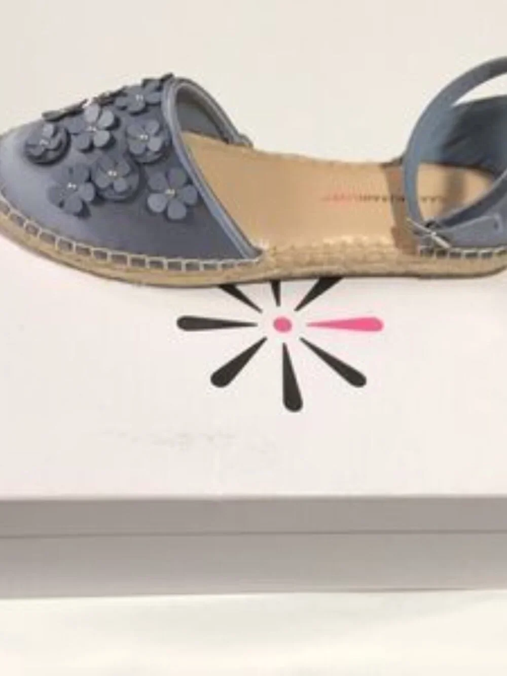 Isaac Mizrahi Floral Applique Satin Espadrilles